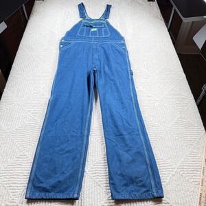 Liberty Blue Denim Bib Overalls Men 38x34 Straight Leg Workwear Carpenter Rugged